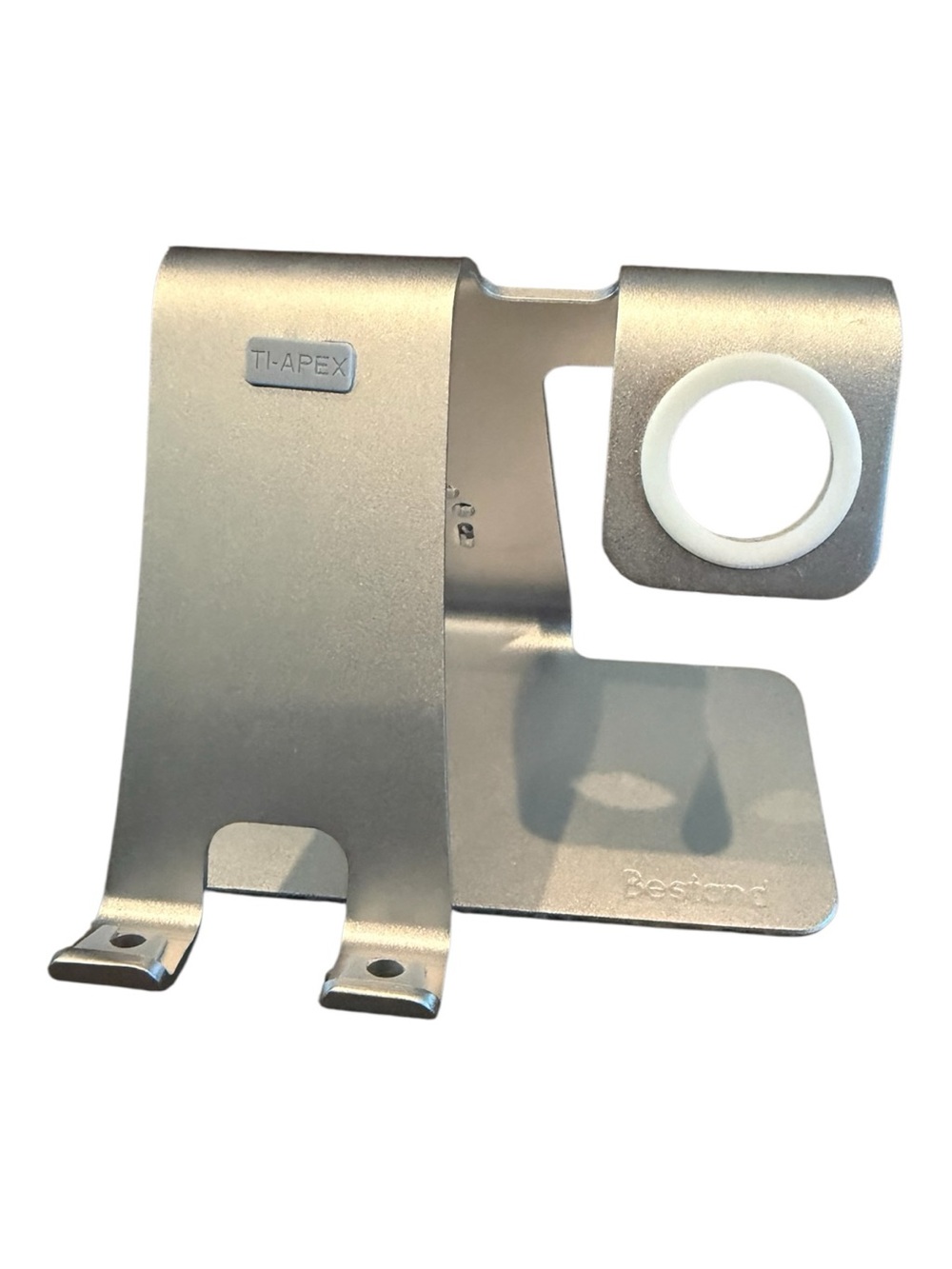 Apex Silver Aluminum Multi-Device Stand with Watch Holder